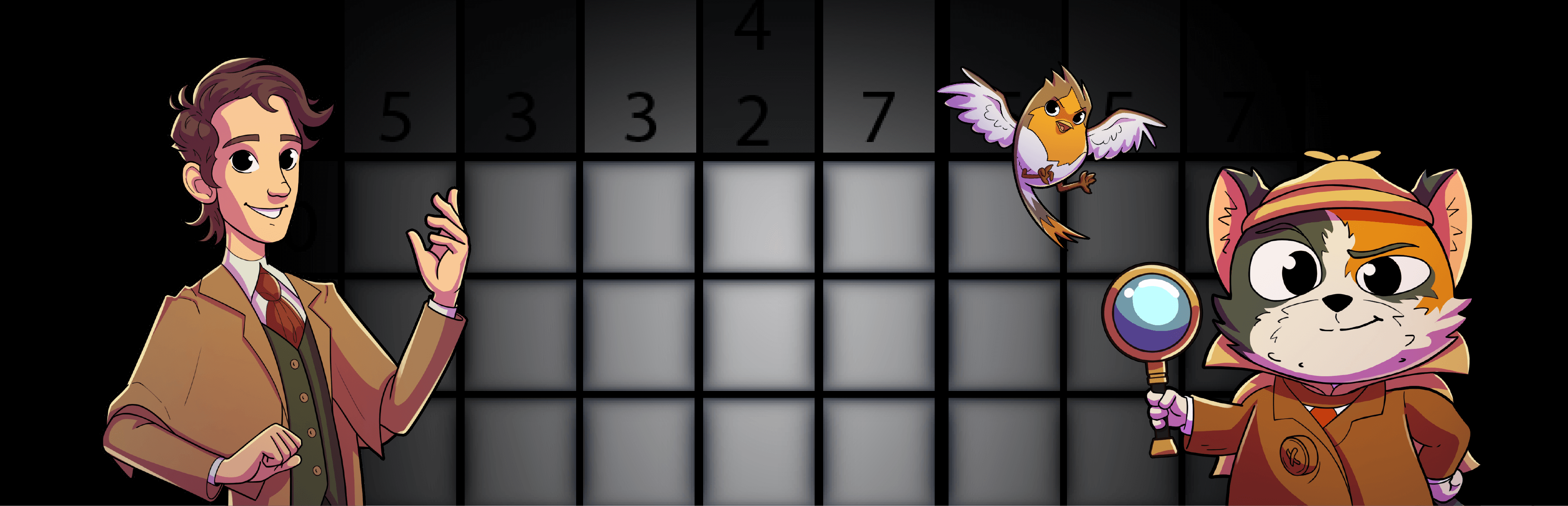 Banner SherloCAT Holmes Nonogram